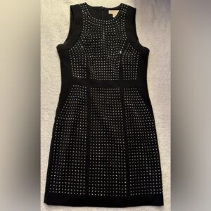 Michael micheal Kors size 6 black studded sleeveless above the knee dress